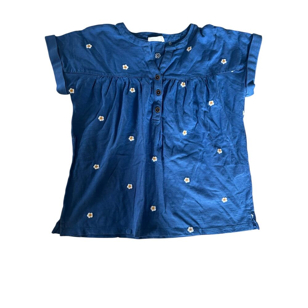 Fatface blue floral shirt size 10-11